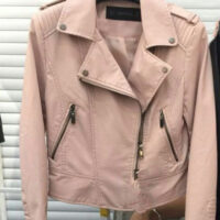Brand Motorcycle PU Leather Jacket Women Winter And Autumn New Fashion Coat 4 Color Zipper Outerwear jacket New 2021 Coat HOT