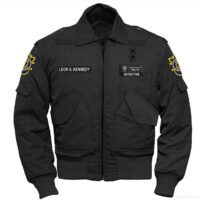 Reeves Mens Harrington Premium Black Leather Jacket